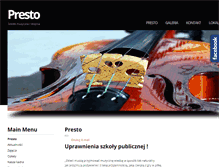 Tablet Screenshot of presto-muzyczna.pl